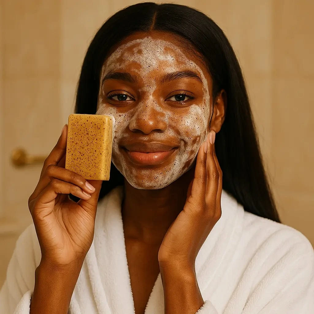 Golden Orange Bi Face - Turmeric soap 150gr - Image 6